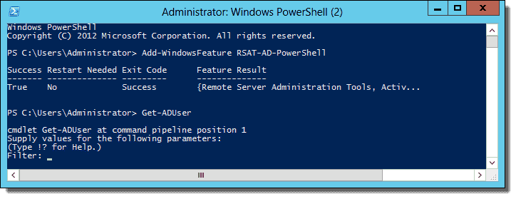 Install the PowerShell Active Directory Module