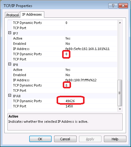 How to assign static port to a SQL Server named instance