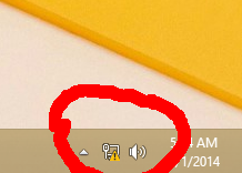 Disable the yellow warning sign from the network icon