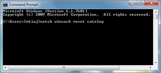 "Err_Connection_Reset" in Windows