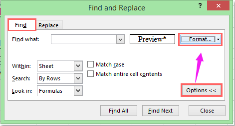 Identify and select all merged cells in Excel