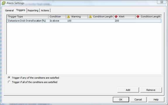 Considerations about VMware vSphere Alarms