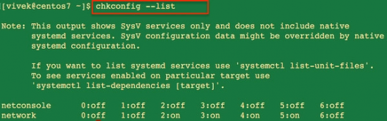 List Running Services (Linux)