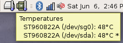 Monitor Laptop CPU Temperature and Hard Disk (Linux)