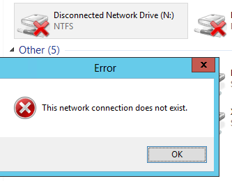 This Network Connection Does Not Exist (Microsoft Windows)