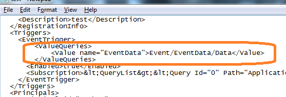 Event Log Trigger - Include Event Data in e-mail
