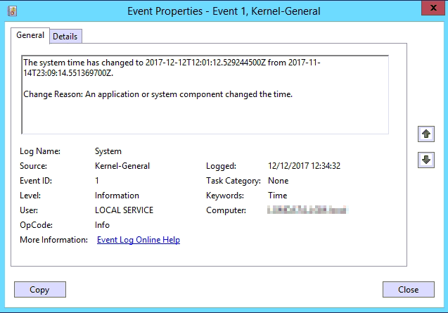 Enable Windows Time Service Auditing