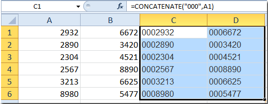Add/Insert Leading Zeros To Numbers Or Text (Microsoft Excel)