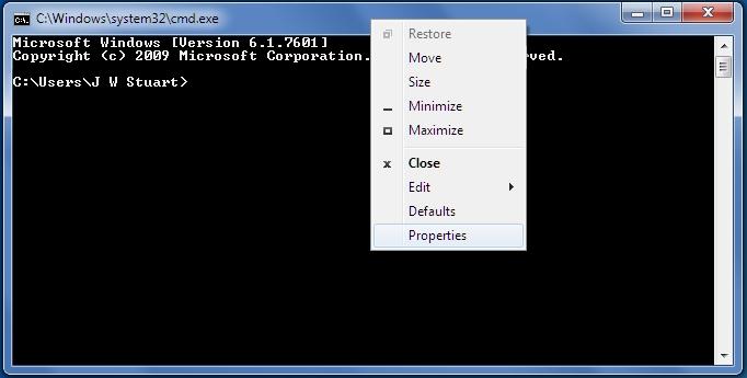 Windows 10 - Make the command prompt text easier to read-01