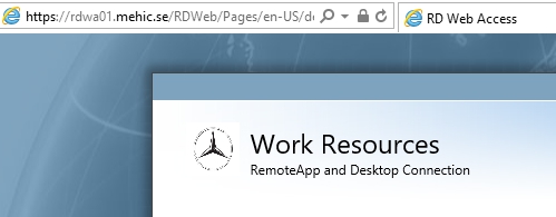 Remote Desktop Services 2016 - Web Customization