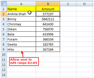 Excel - Allow Certain Users to Edit Cells Range