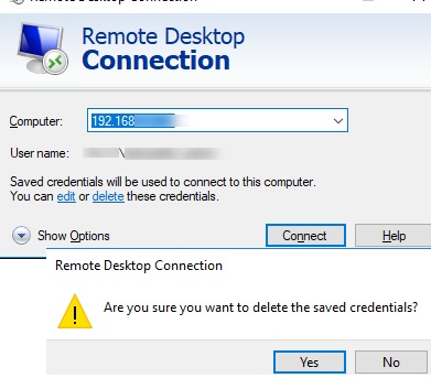 Microsoft Windows - Clear RDP Connections History